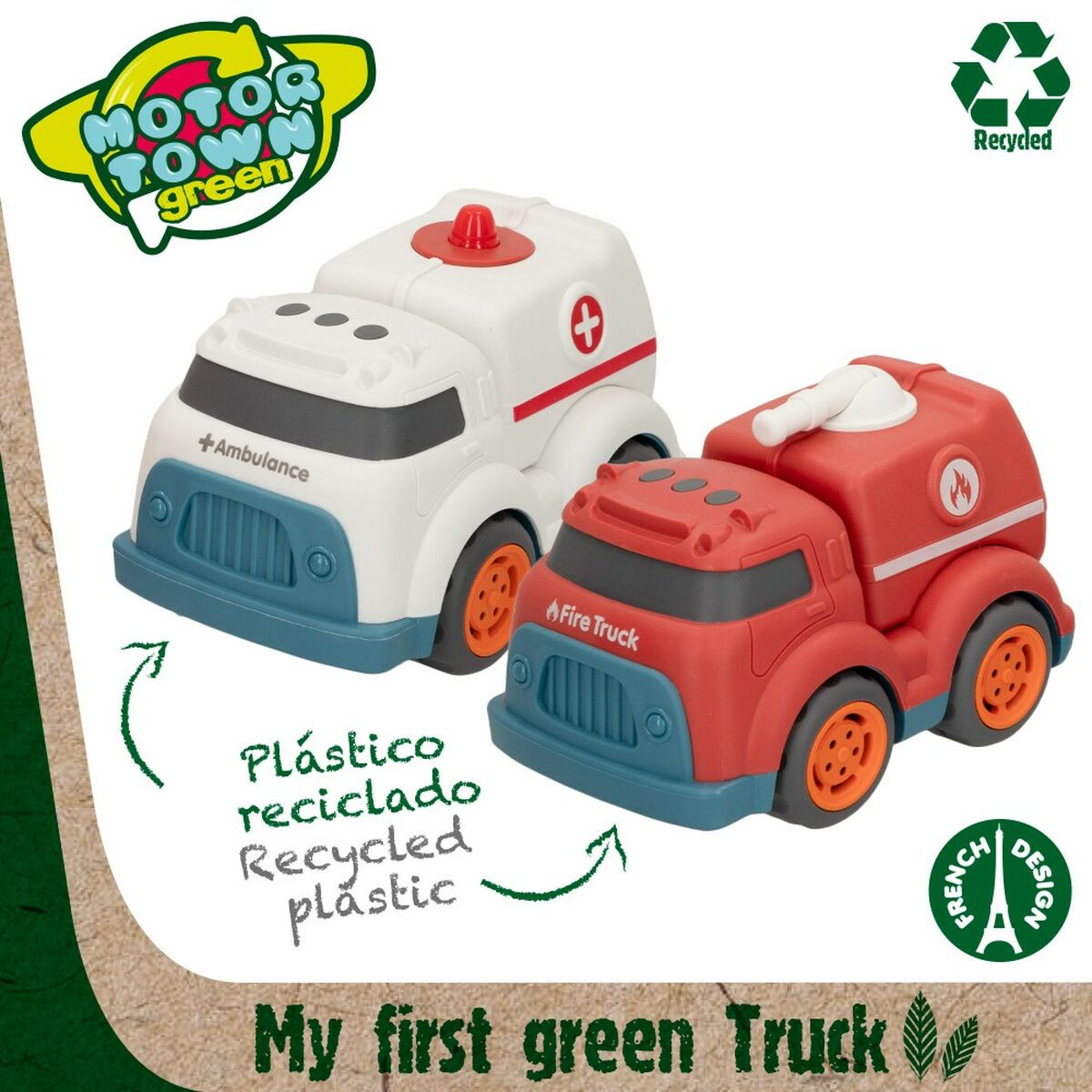 2 mašinėlių rinkinys Motor Town 17,5 x 12 x 11 cm (4 vnt.) 2 mašinėlių rinkinys Motor Town 17,5 x 12 x 11 cm (4 vnt.)