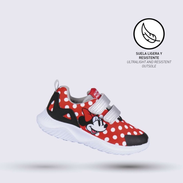 32 pritūpimai Minnie Mouse Raudona