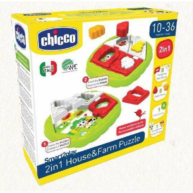 3D Puzlė Chicco House Farm 2 in 1 18 Dalys 23,2 x 3,7 x 23,2 cm