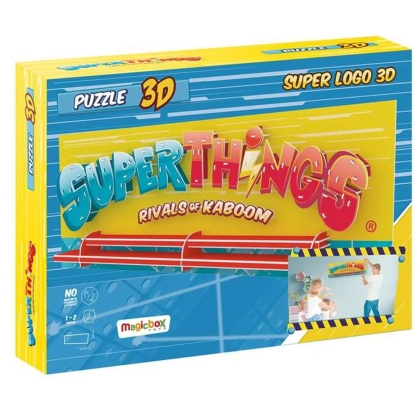 3D Puzlė SuperThings 3D Superlogo 80 x 31 x 7,6 cm (80 x 31 x 7 cm)