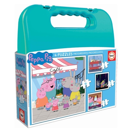 4 galvosūkių rinkinys   Peppa Pig Cosy corner         16 x 16 cm