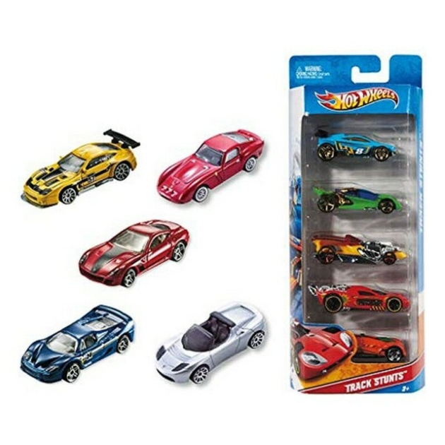 5 mašinėlių rinkinys Hot Wheels 1806 Spalvotas Oranžinė