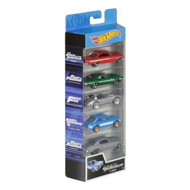 5 mašinėlių rinkinys Hot Wheels 1806 Spalvotas Oranžinė