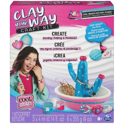 Apyrankių ir vėrinių kūrimo rinkinys Spin Master Clay your way Plastmasinis