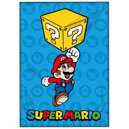 Antklodė Super Mario 100 x 140 cm Tamsiai mėlyna Poliesteris