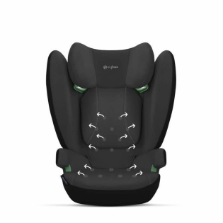 Automobilinė Kėdė Cybex SOLUTION B I FIX II (15 25 kg) III (22 – 36 kg) Juoda