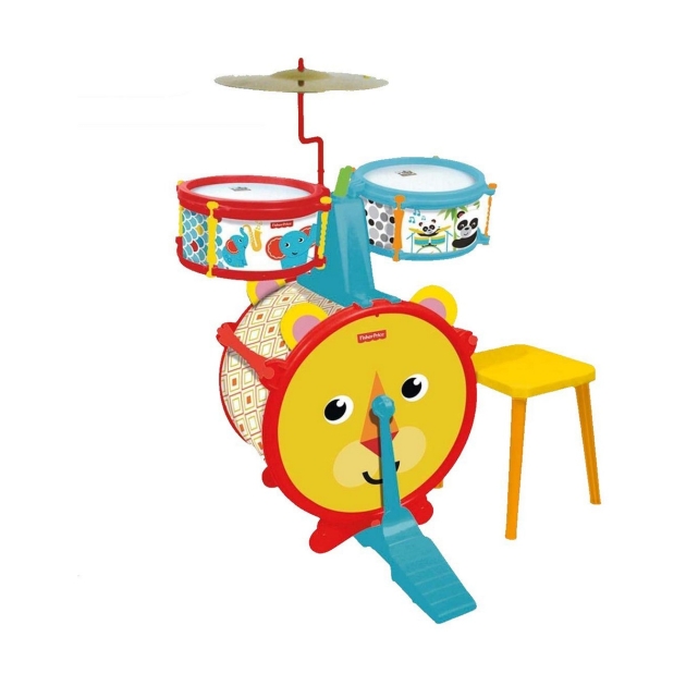 Būgnai Fisher Price   gyvūnai Plastmasinis