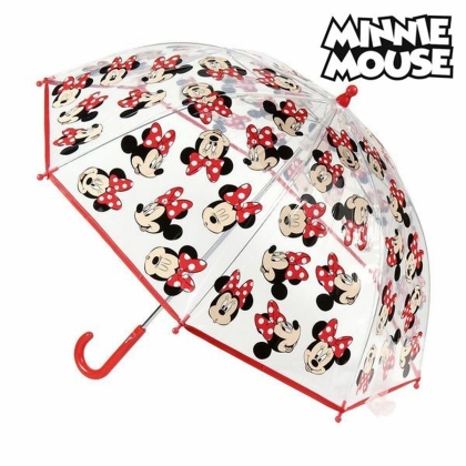 Burbulo formos skėtis Minnie Mouse Skaidrus (ø 45 cm)