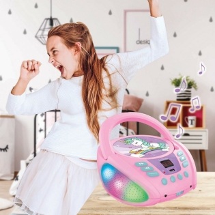 CD/MP3 grotuvas Lexibook Vaikiškas Rožinė Bluetooth Vienaragis