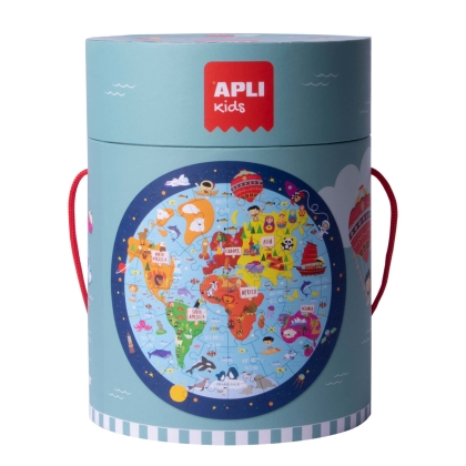 Dėlionė Apli World Map Apskritas 48 Dalys 50 cm