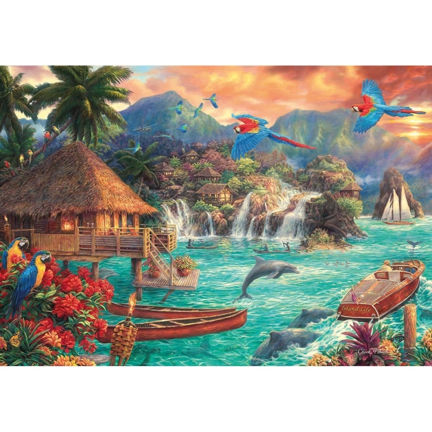 Dėlionė Clementoni 32569 Island Life 2000 Dalys
