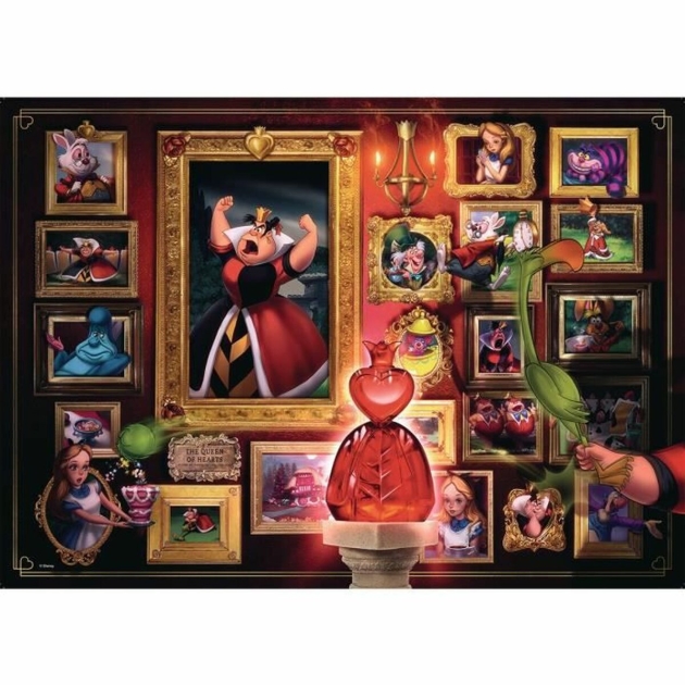 Dėlionė Disney Ravensburger 15026 Villainous Collection: The Queen of Hearts 1000 Dalys