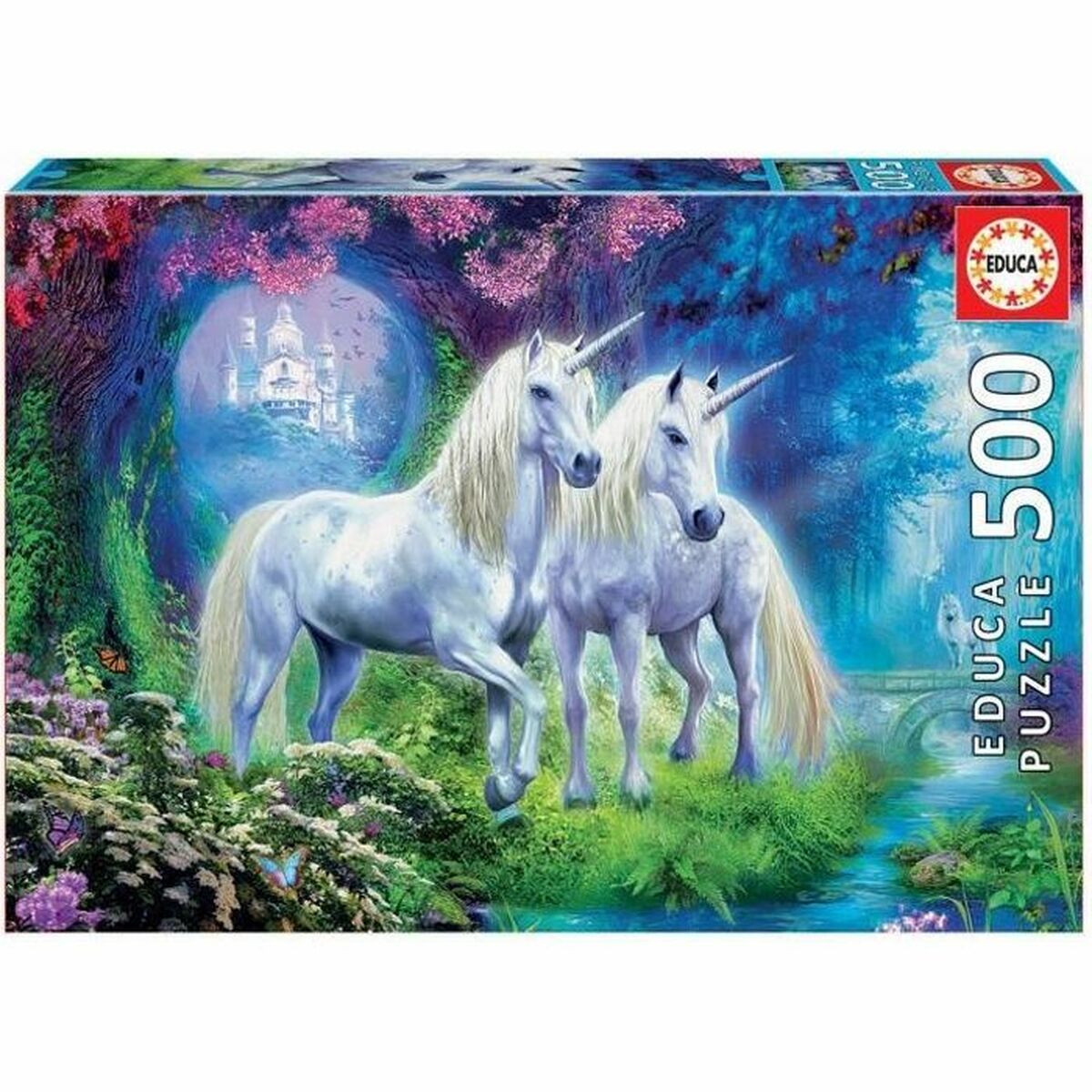 Dėlionė Educa Unicorns In The Forest 500 Dalys 34 x 48 cm Dėlionė Educa Unicorns In The Forest 500 Dalys 34 x 48 cm