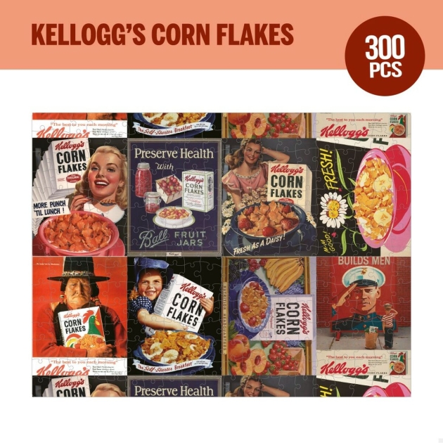 Dėlionė Kellogg’s Corn Flakes 300 Dalys 45 x 60 cm (6 vnt.)
