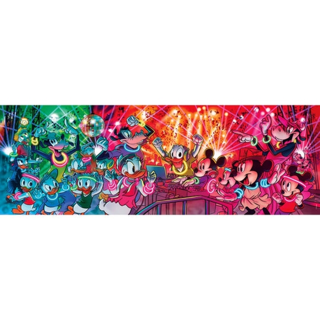 Dėlionė Mickey Mouse Clementoni 39660 Panorama: Disney Disco 1000 Dalys