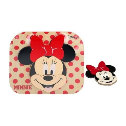 Vaikiška medinė puzlė Minnie Minnie Mouse 48701 6 pcs (22 x 20 cm)