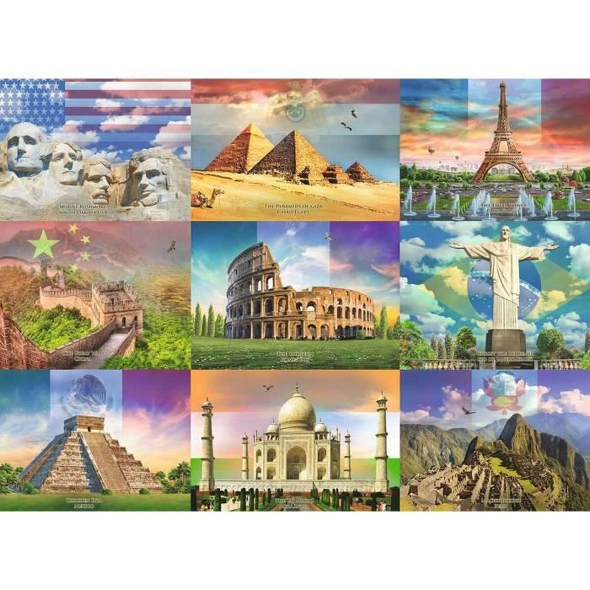 Dėlionė Ravensburger 13290 XXL Monumentos del mundo 200 Dalys Dėlionė Ravensburger 13290 XXL Monumentos del mundo 200 Dalys
