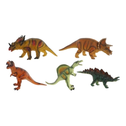 Dinozauras DKD Home Decor 6 vnt. 48 x 23 x 34,5 cm Minkšta