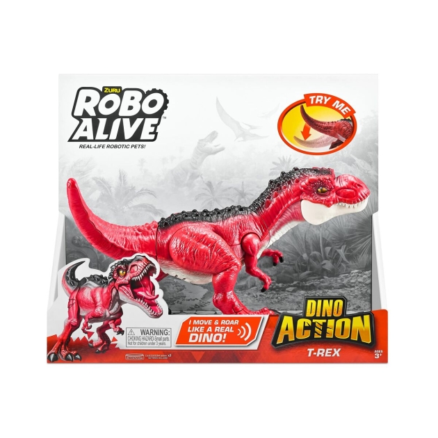 Dinozauras Zuru Robo Alive: Dino Action T Rex Raudona Sujungiama dalis