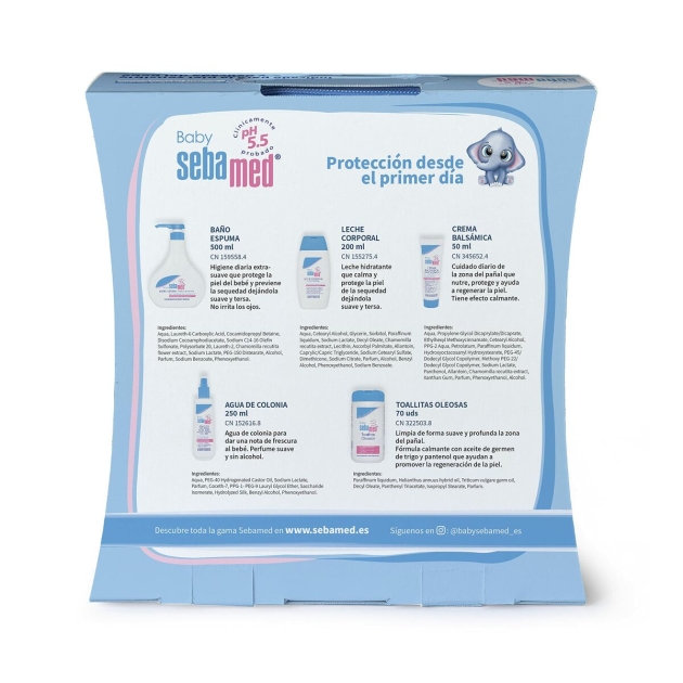 Dovanų rinkinys kūdikiams Sebamed Canastilla Premium Mochila Sebi Lote 6 Dalys