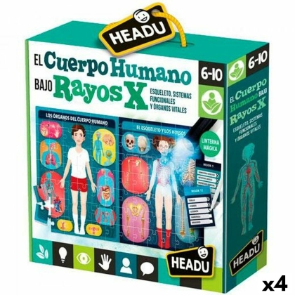 Edukacinis kūdikių žaidimas HEADU El cuerpo humano Rayos X (4 vnt.)