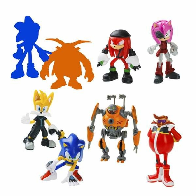 Figūrų rinkinys Sonic 8 vnt. 6,5 cm