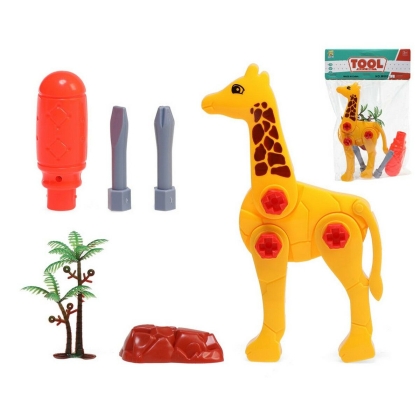 gyvūnai Žirafa Prisukimas ir atsukimas