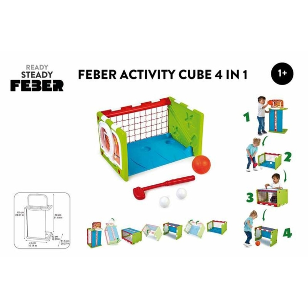 Įgūdžių žaidimas Feber Activity Cube 4 in 1 Daugelis sporto rūšių