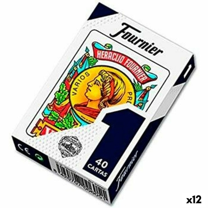 Ispaniškų žaidimo kortų rinkinys (40 kortų) Fournier 12 vnt. 61,5 x 95 mm