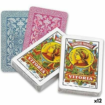 Ispaniškų žaidimo kortų rinkinys (50 kortų) Fournier 61,5 x 95 mm 12 vnt.