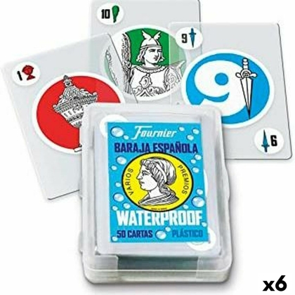 Ispaniškų žaidimo kortų rinkinys (50 kortų) Fournier Plastmasinis 6 Dalys
