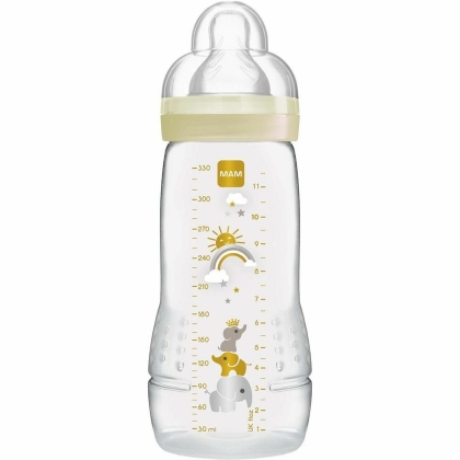 Kūdikio buteliukas MAM Easy Active Dramblio kaulas Rusvai gelsva 330 ml (330 ml)