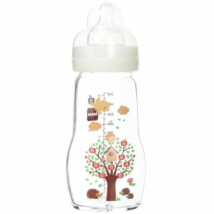Kūdikio buteliukas MAM Stiklas Rusvai gelsva (260 ml)