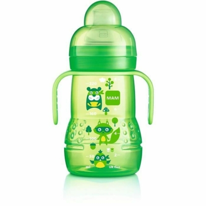 Kūdikio buteliukas MAM Transition Žalia 220 ml