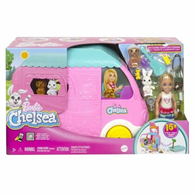 Kūdikio lėlė Barbie Chelsea motorhome barbie car box