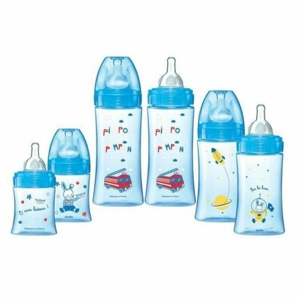 Kūdikių buteliukų rinkinys Dodie Newborn Mėlyna 6 vnt.