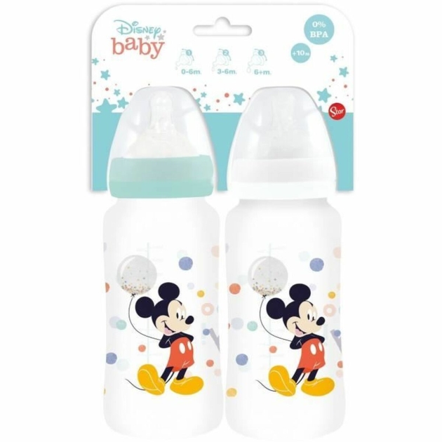 Kūdikių buteliukų rinkinys ThermoBaby Mickey 360 ml