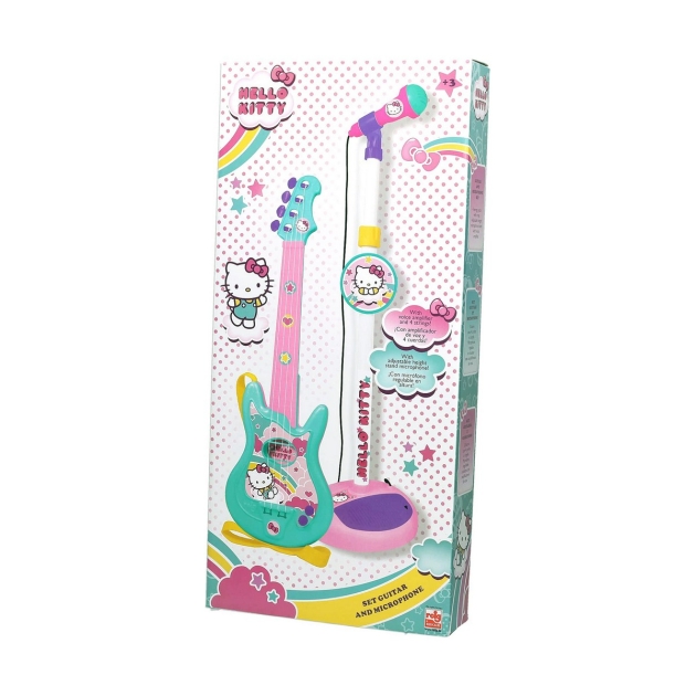 Kūdikių gitara Hello Kitty Mikrofonas