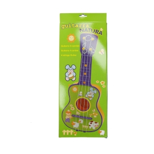 Kūdikių gitara Reig Purpurinė Žalia 4 Virvės