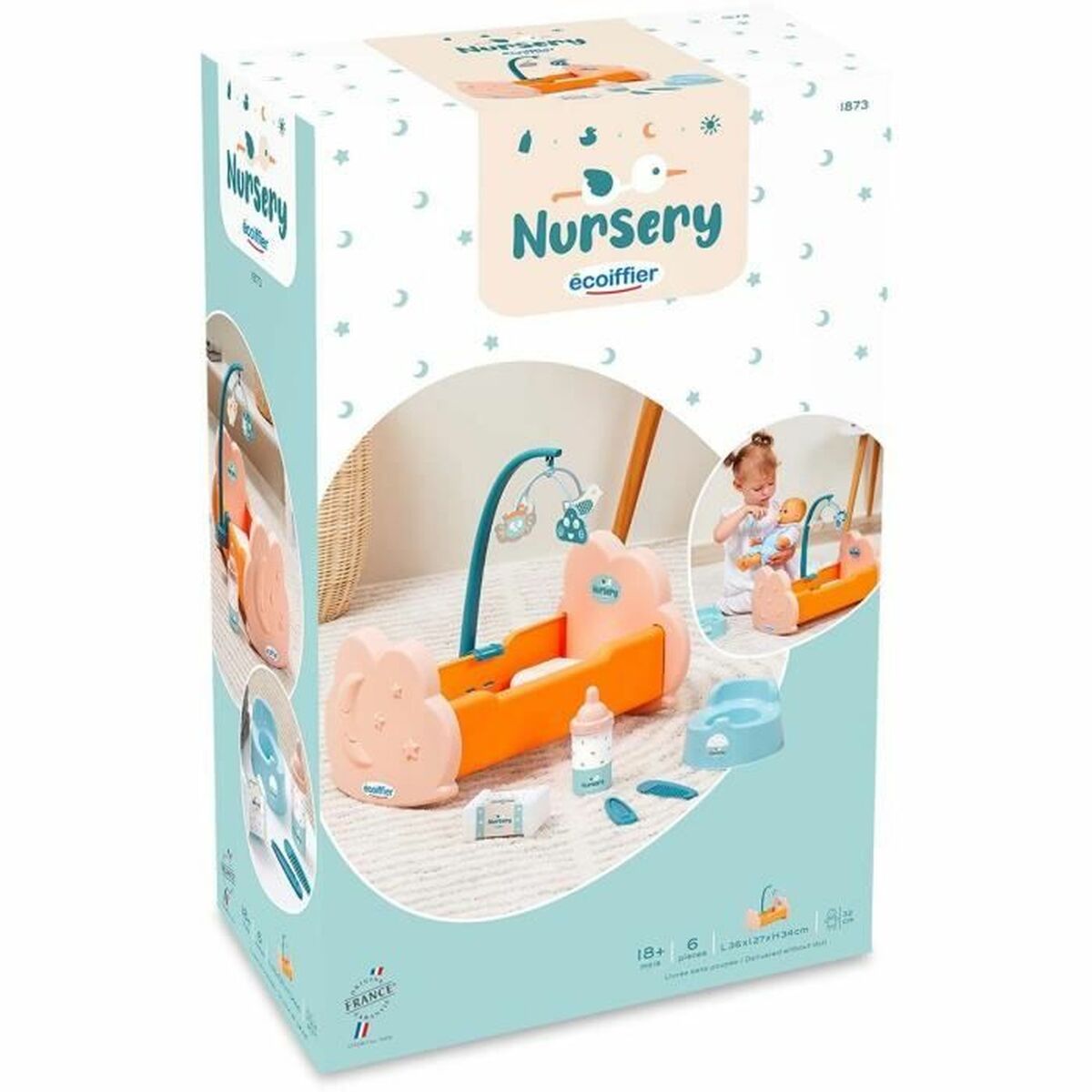 Lėlių aksesuarai Ecoiffier 1873 Lėlių aksesuarai Ecoiffier 1873