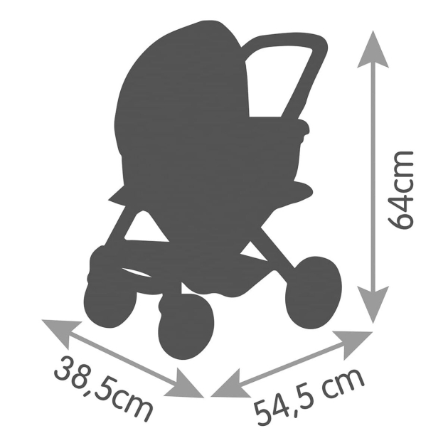 Lėlių vežimėlis Smoby Maxi Cosi Pushchair 64 cm