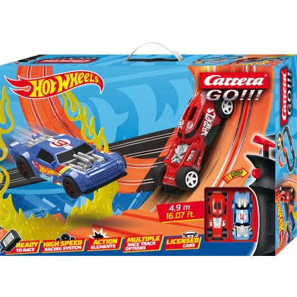 Lenktynių trasa Carrera-Toys GO!!! Hot Wheels 4.9 4,9 m 2 automobilis