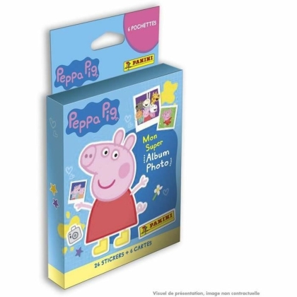 Lipdukų pakuotė Peppa Pig Photo Album Panini 6 Vokai