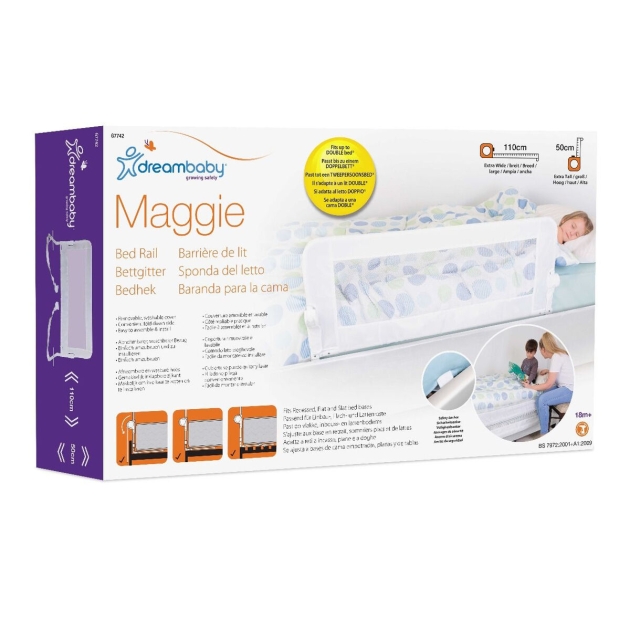Lovos apsauginis bėgelis Dreambaby Maggie 110 x 50 cm
