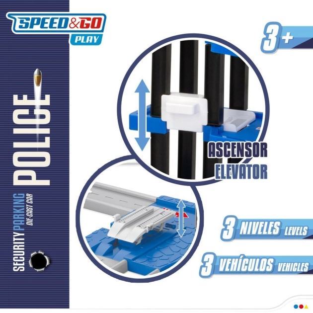 Mašinų parkas su Mašinomis Speed Go 78 x 26,5 x 42,5 cm (2 vnt.)