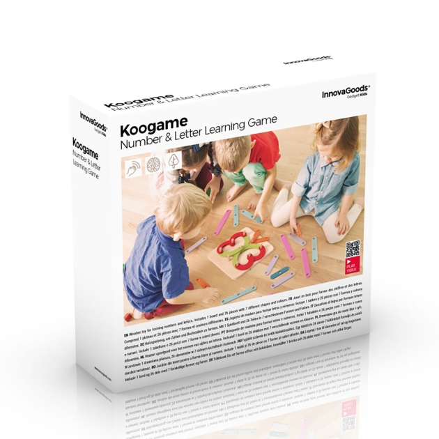 Medinis raidžių ir skaičių rinkinys Koogame InnovaGoods 27 Dalys