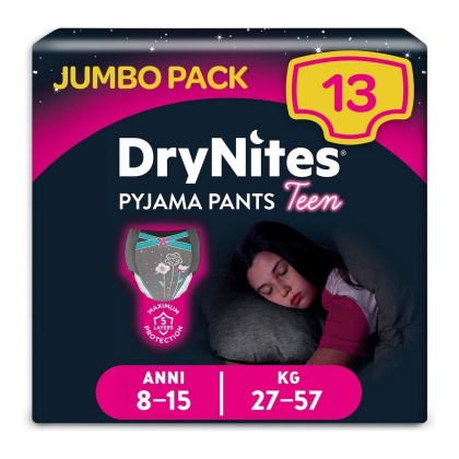 Mergaičių apatinių pakuotė DryNites Pyjama Pants Teen (13 uds)