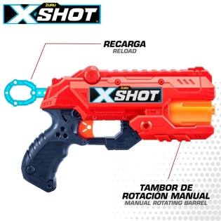 Minkštų strėlyčių 2 šautuvų rinkinys Zuru X Shot Reflex 6