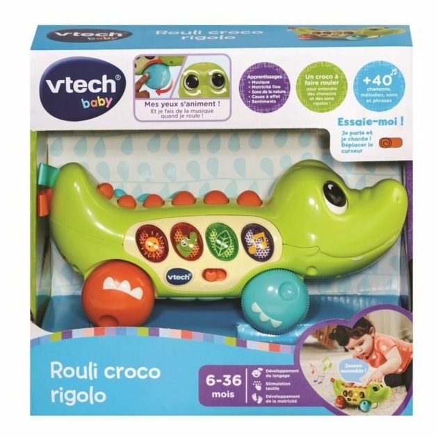 Mokomasis žaidimmas Vtech Baby Rouli Croco rigolo (FR)
