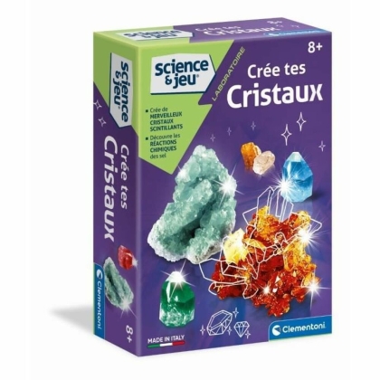 Mokslinis žaidimas Clementoni Creates Crystals Fluorescencinė